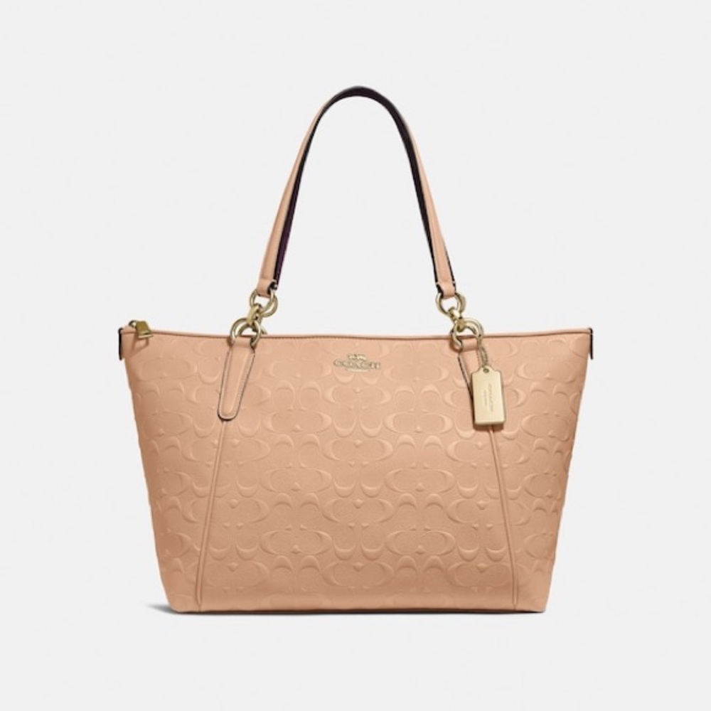 Ava Tote In Signature Leather with matching wallet
